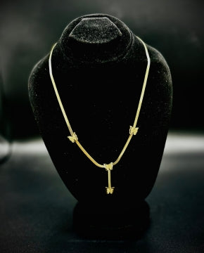 Sunkissed Grace – Golden Filigree Necklace